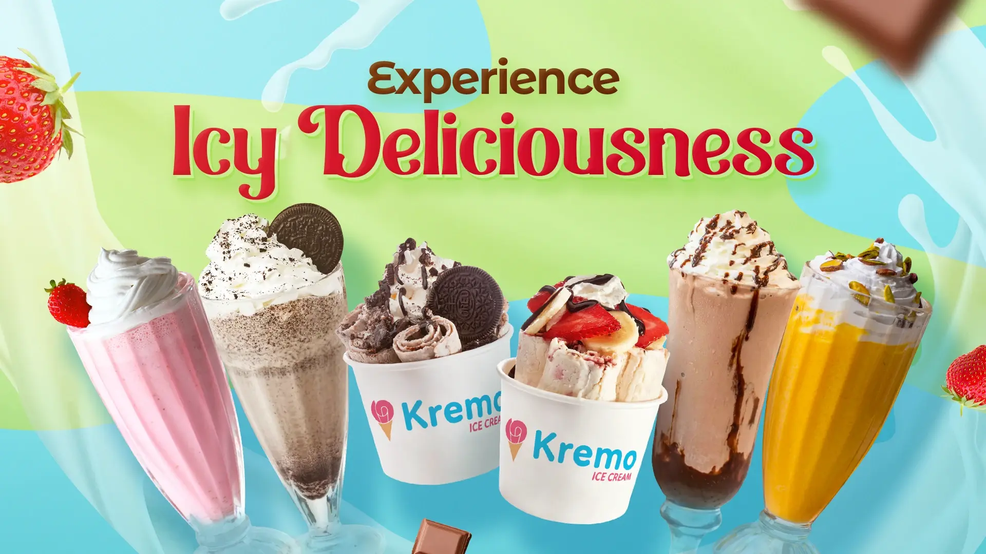 Experience icy deliciousness.